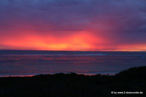 Sonnenuntergang im Namburg NP - Hangover Bay (sah wirklich so aus!)