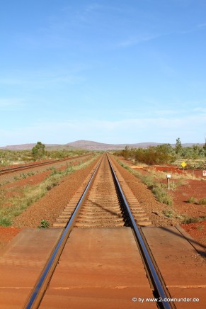 Eisenbahnlinie in der Pilbara